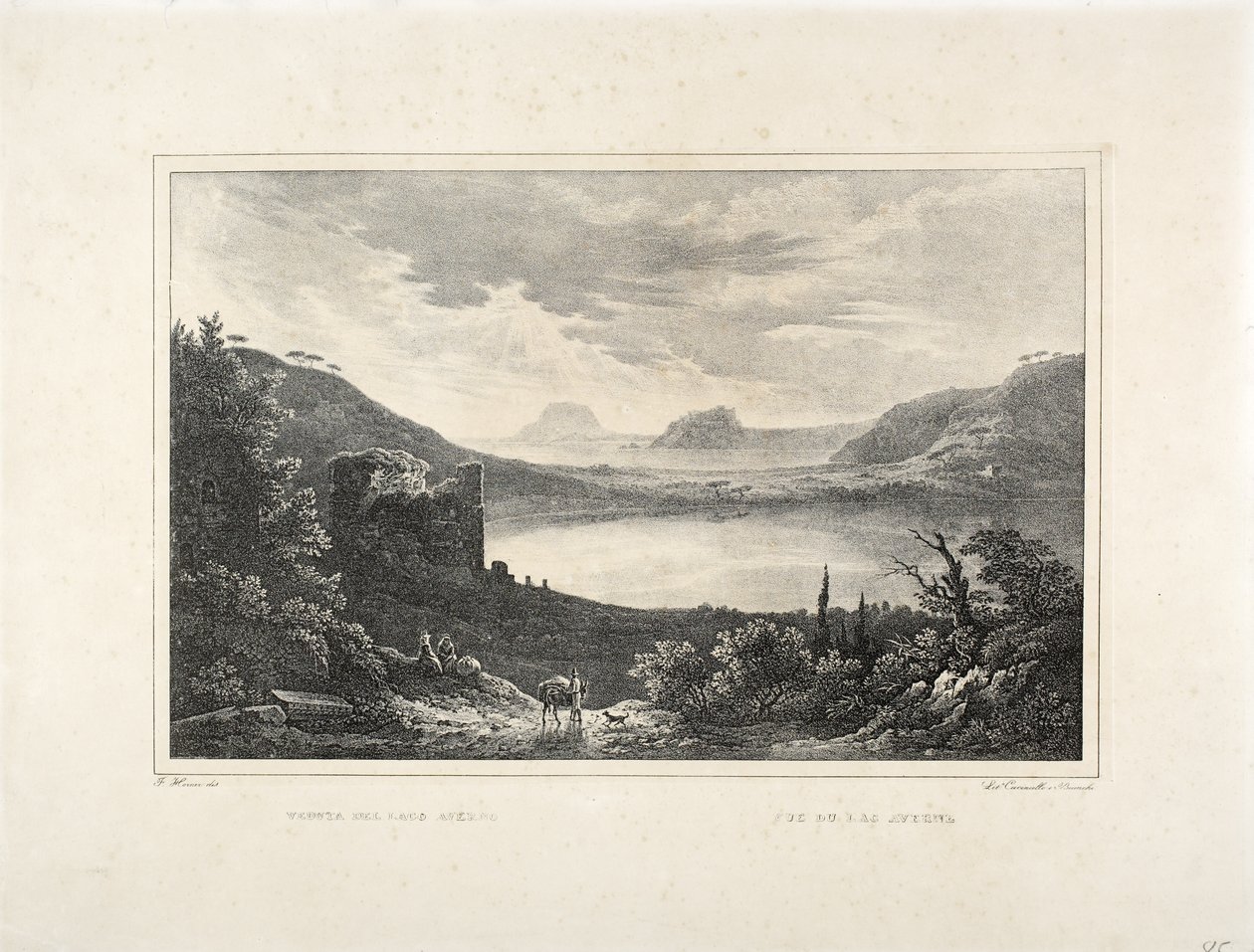View of Lake Averno by F. Homer