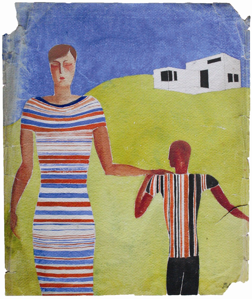 Two Figures by Farkas Molnar