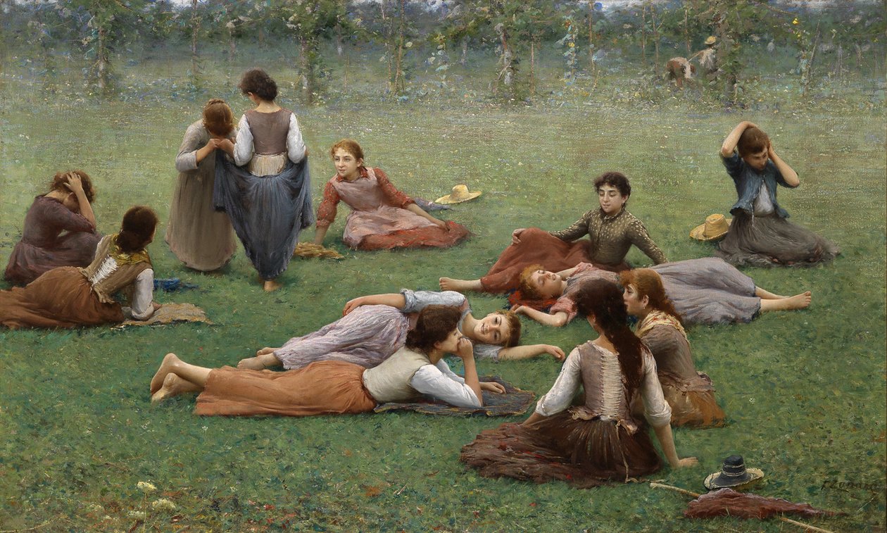 After the Game by Fausto Zonaro