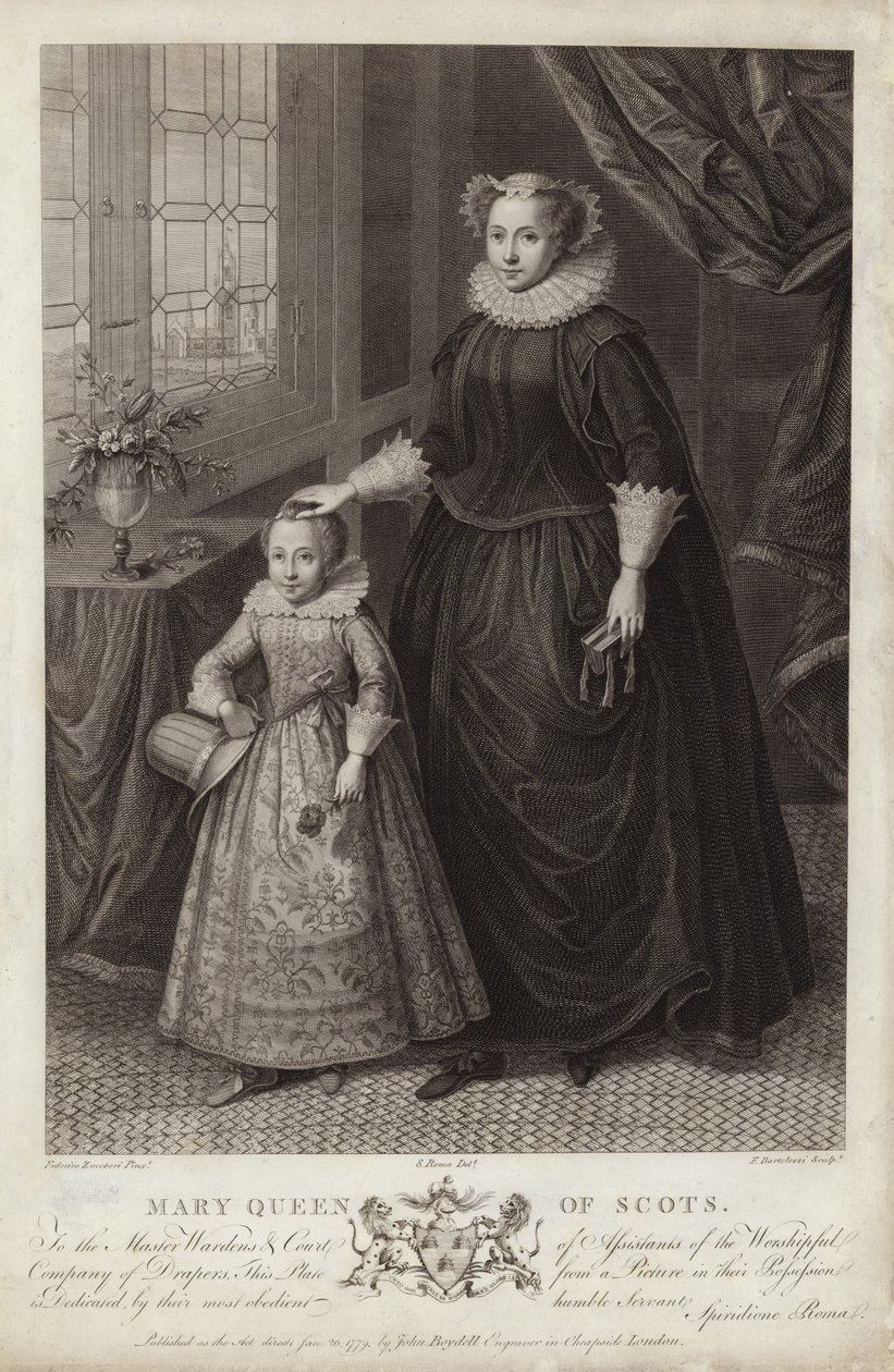 Portrait of Mary, Queen of Scots, and her son, James by Federico Zuccaro