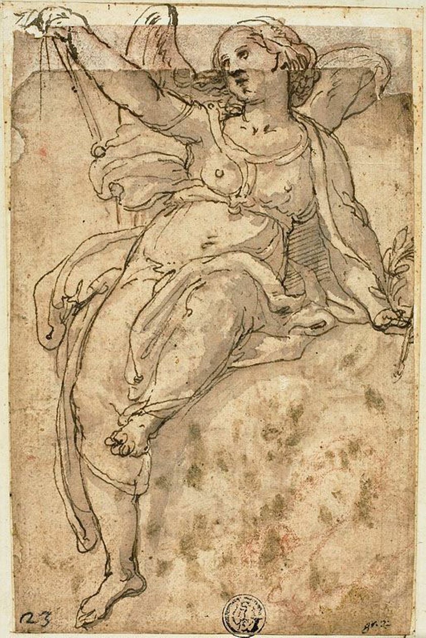 Seated Angel by Federico Zuccaro