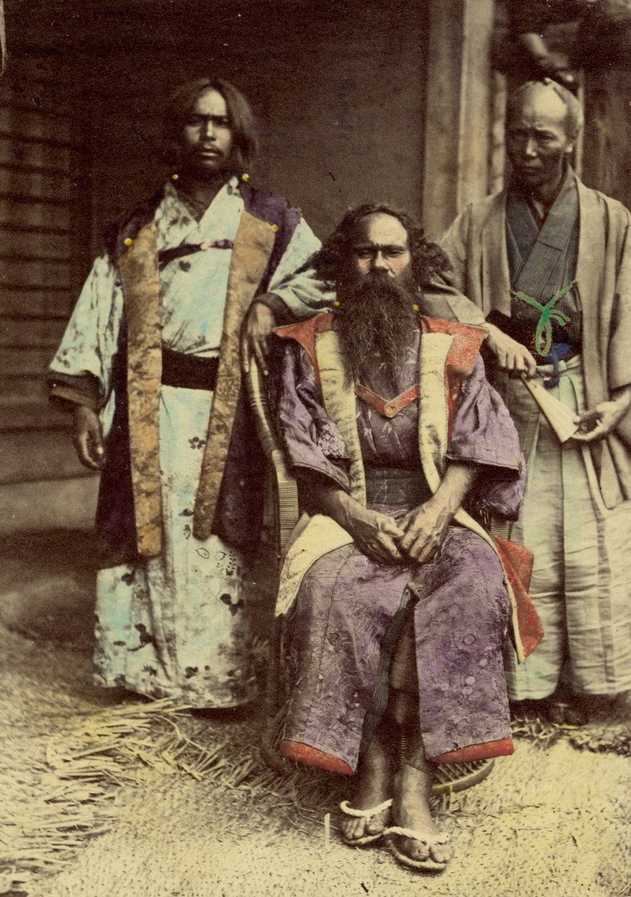 Ainu Chiefs by Felice Beato