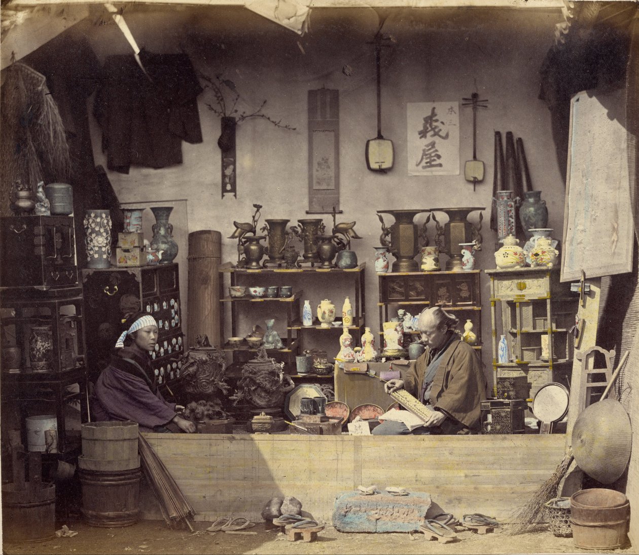Curio Shop by Felice Beato