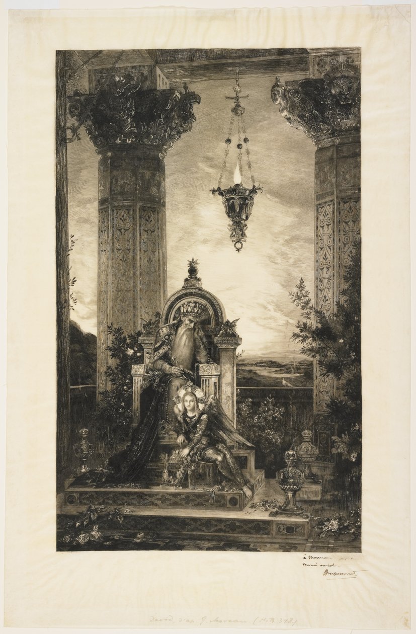 King David, 1883 by Felix Bracquemond