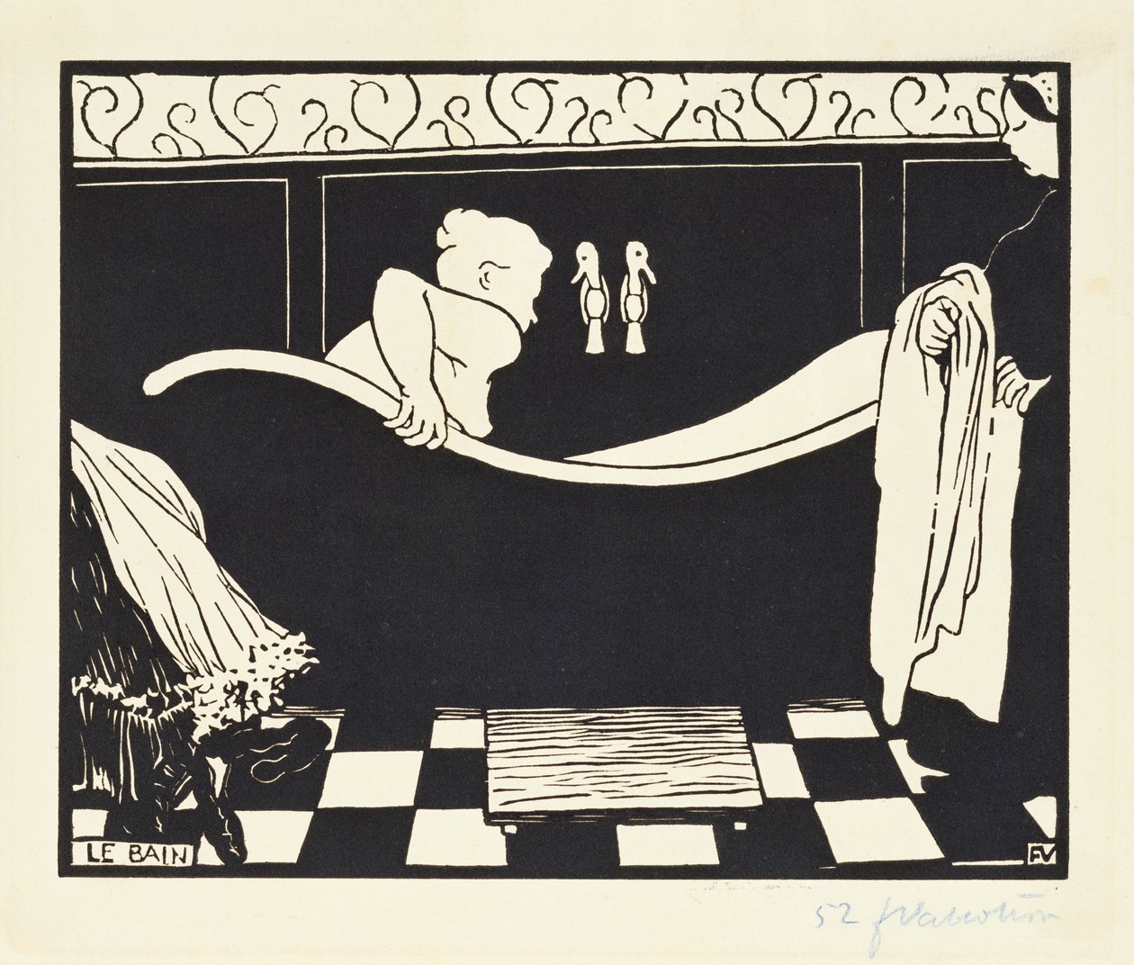The Bath by Felix Edouard Vallotton
