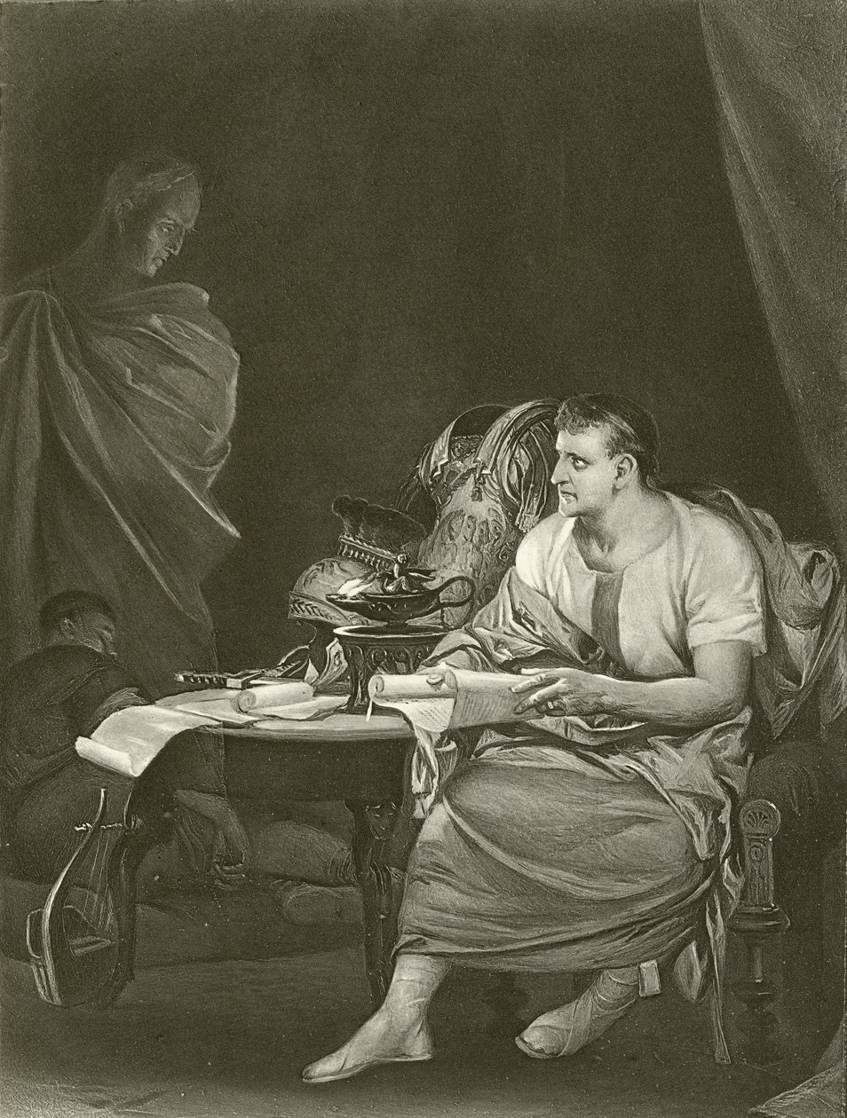 Julius Caesar. Act IV, Scene III by Felix Octavius Carr Darley