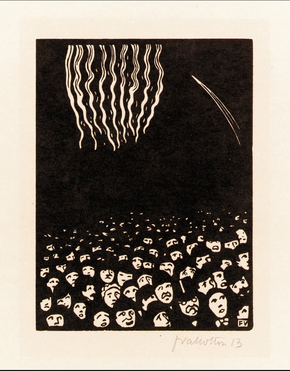 Fireworks by Felix Edouard Vallotton