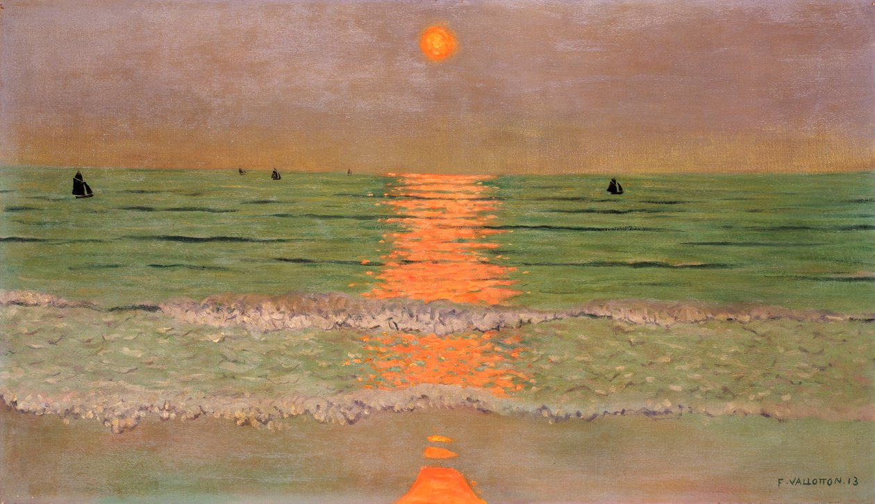 Sunset by Felix Edouard Vallotton