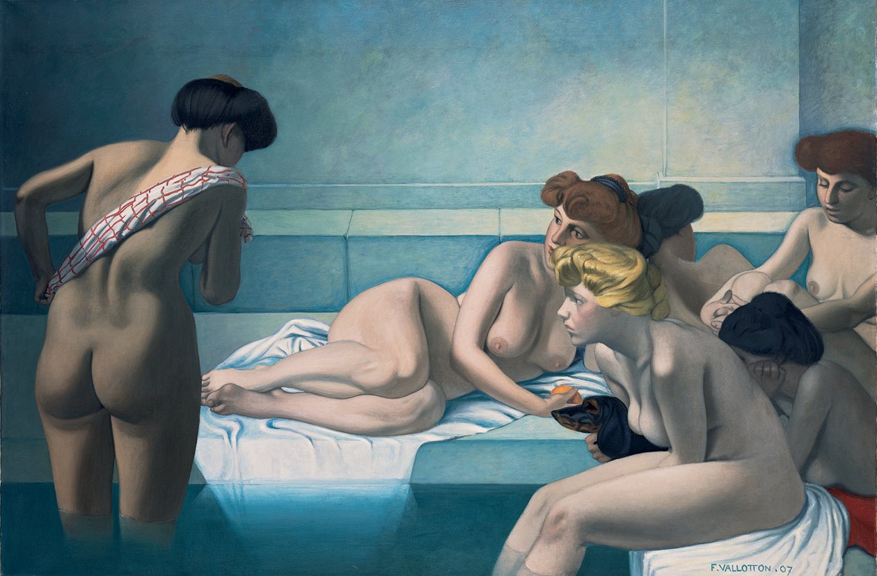 The Turkish Bath by Felix Edouard Vallotton