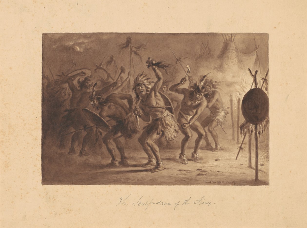 The Scalp-Dance of the Sioux by Felix Octavius Carr Darley