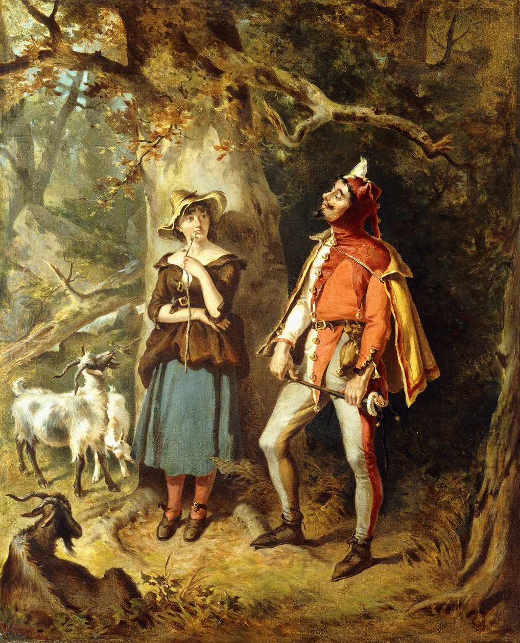 Touchstone and Audrey by Felix Octavius Carr Darley