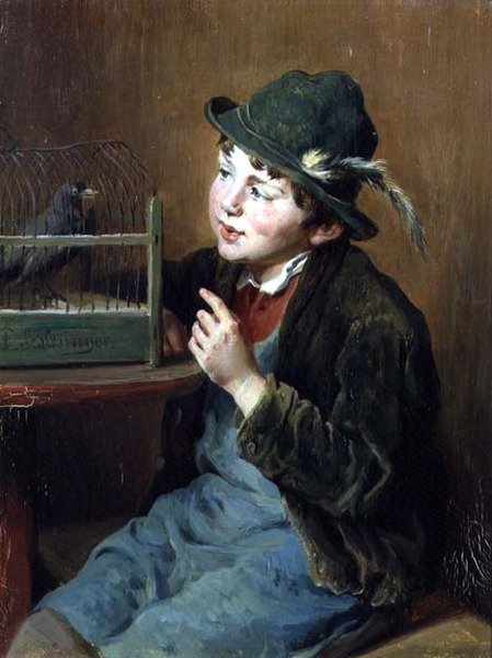 The Pet Bird by Felix Schlesinger