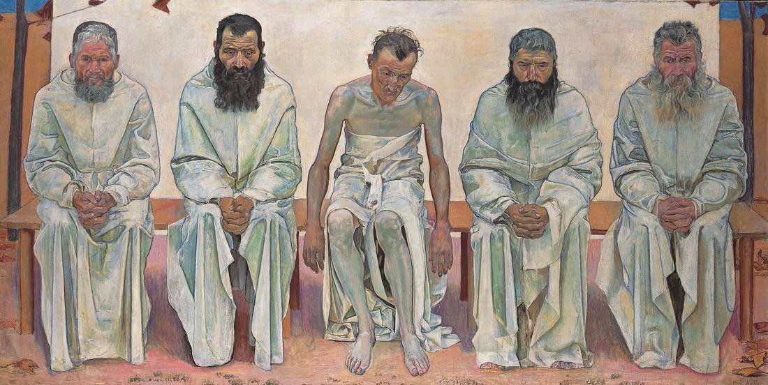 The Life-Weary by Ferdinand Hodler