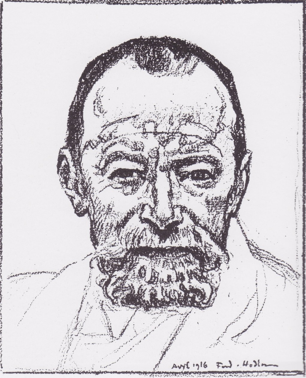 Self-portrait by Ferdinand Hodler