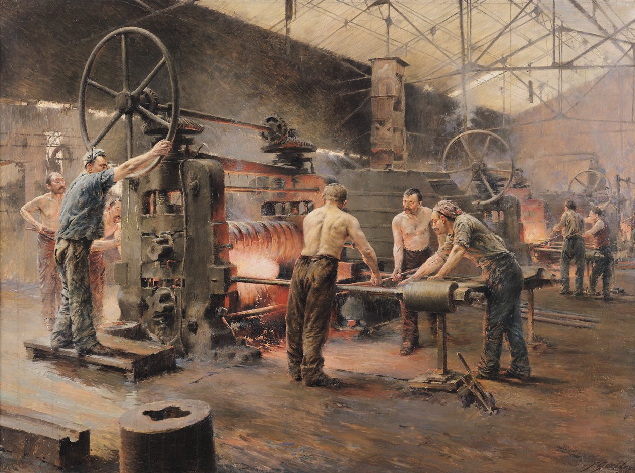 The Rolling Mill by Ferdinand Joseph Gueldry