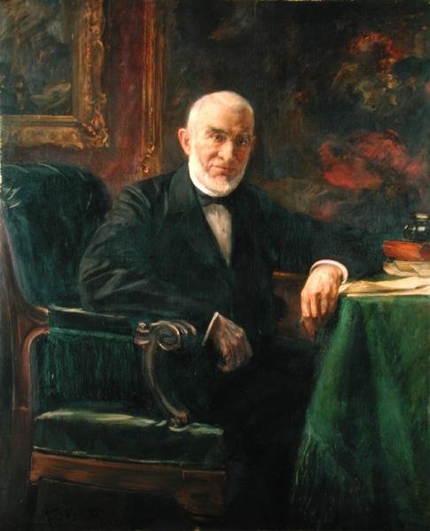 Senator Ferdinand Moring (1818-1900) by Ferdinand Brutt