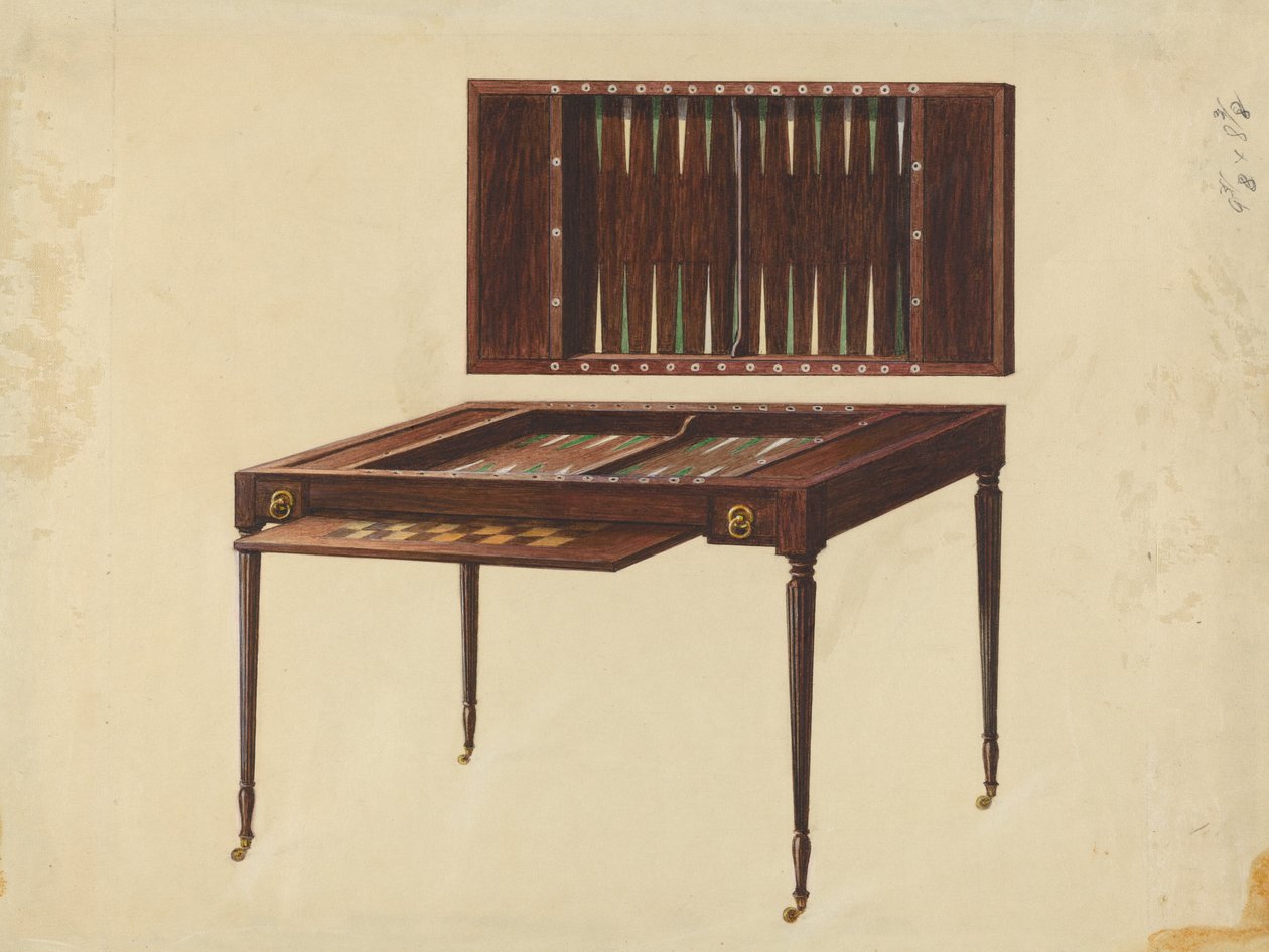Gaming Table by Ferdinand Cartier