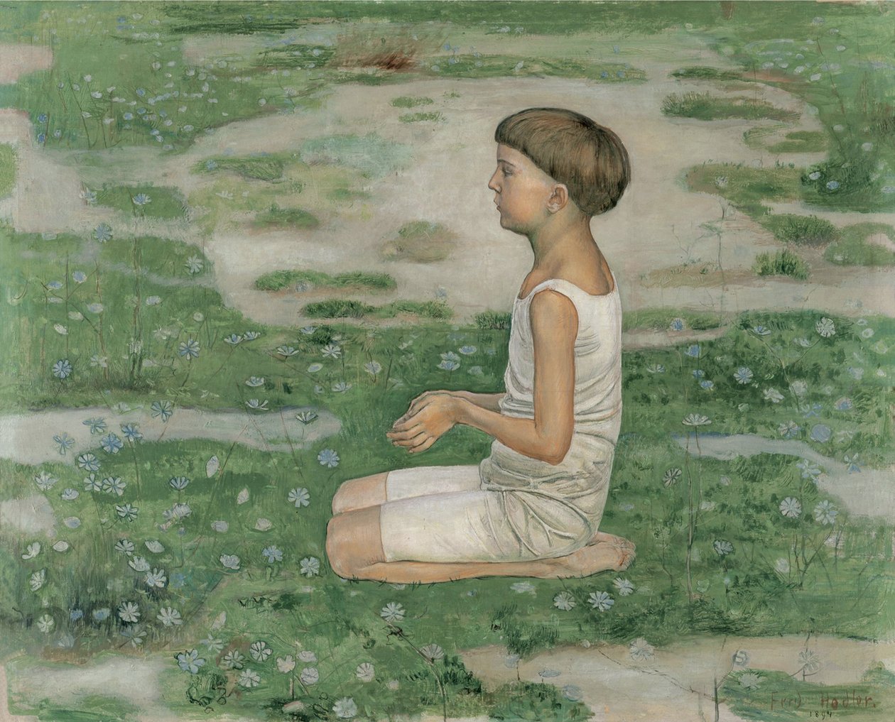 The Adoration II by Ferdinand Hodler
