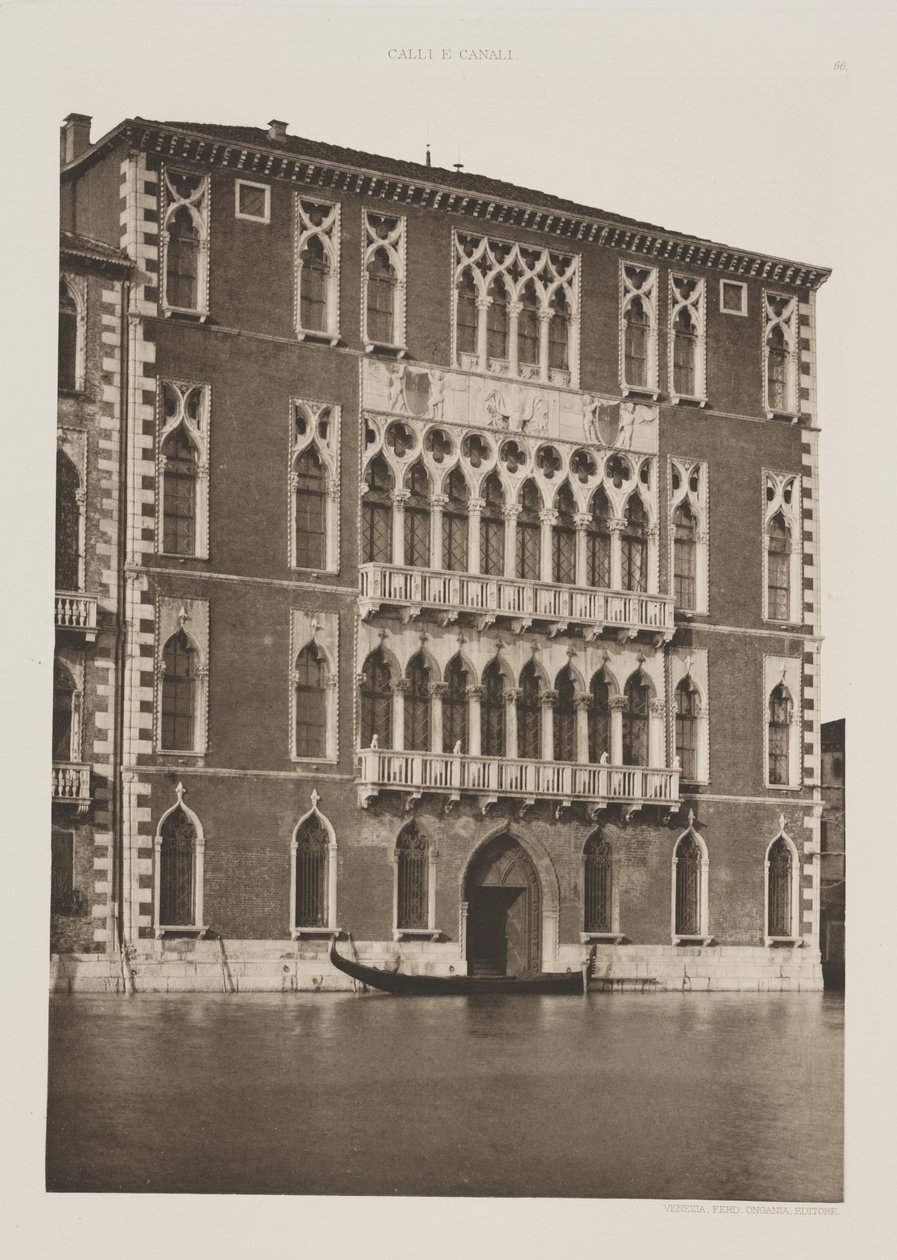 Foscari Palace by Ferdinando Ongania