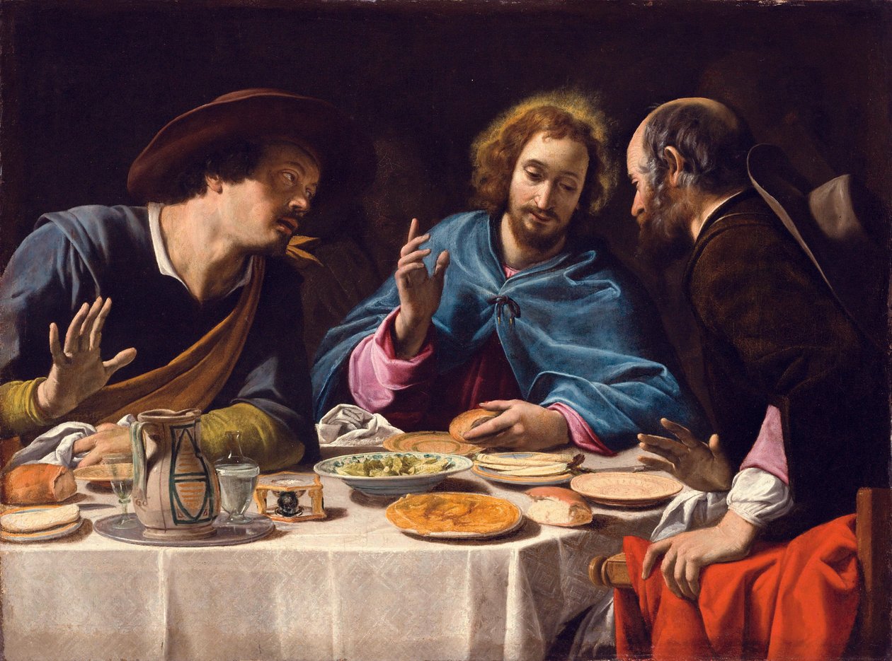 Supper at Emmaus by Filippo Tarchiani