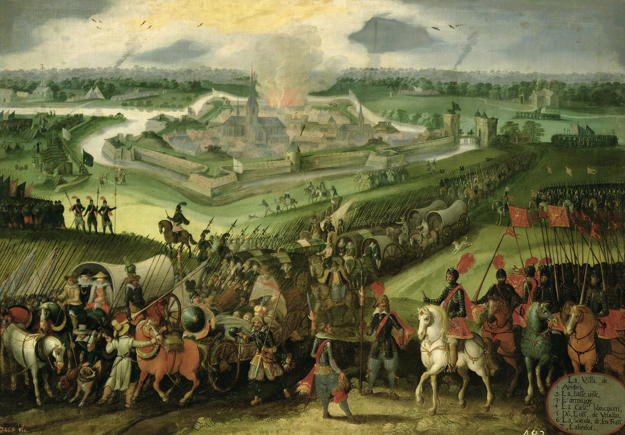 The City of Aerdres (War Against the Low Countries) by Flemish School