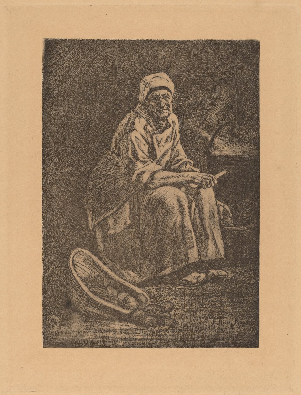 Old Kate by Félicien Rops