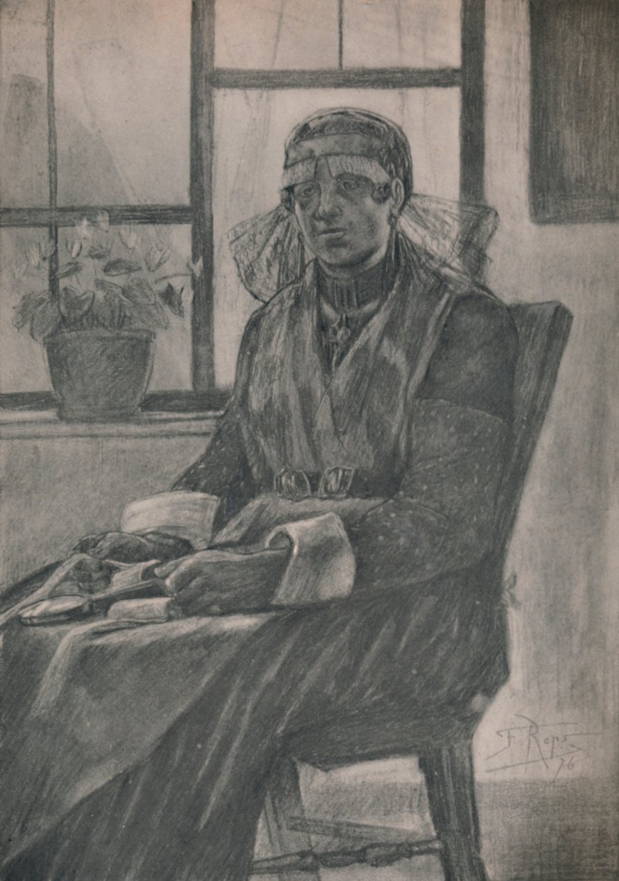 The Lacemaker by Félicien Rops