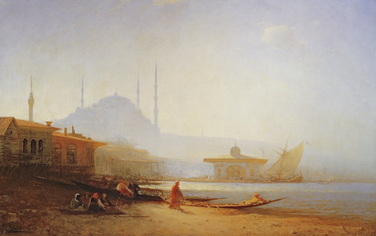 View of Istanbul by Félix Ziem