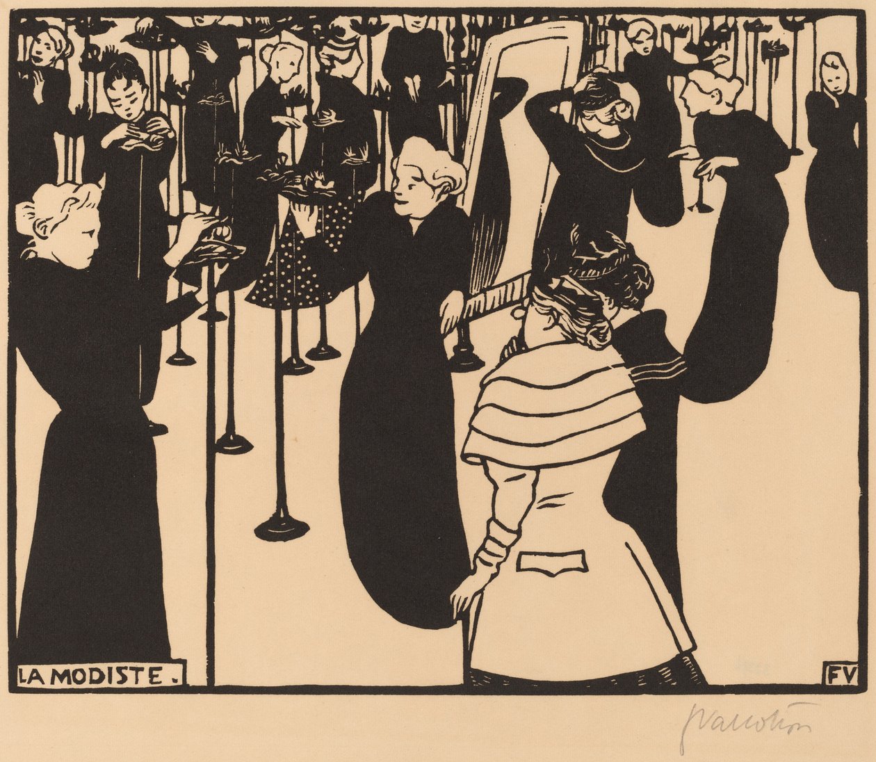 The Milliner by Félix Vallotton
