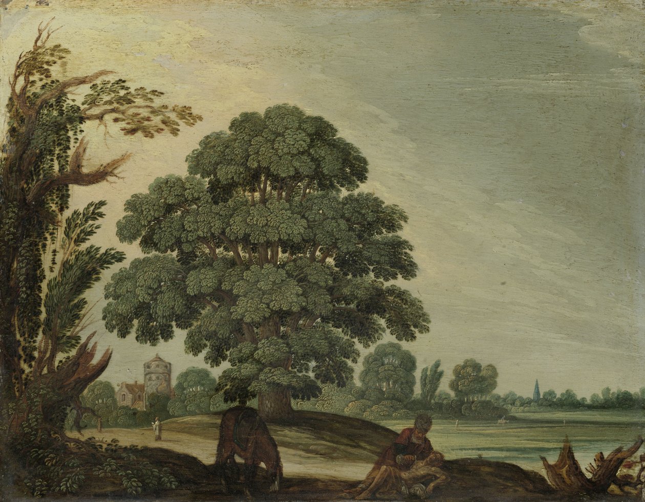 Landscape with the Good Samaritan by Adam Elsheimer