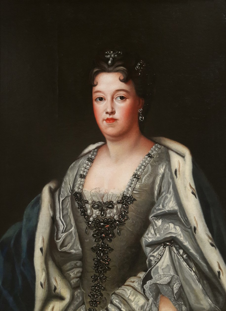 Portrait of Therese Kunigunde of Poland in a Silver Dress by Follower of Joseph Vivien