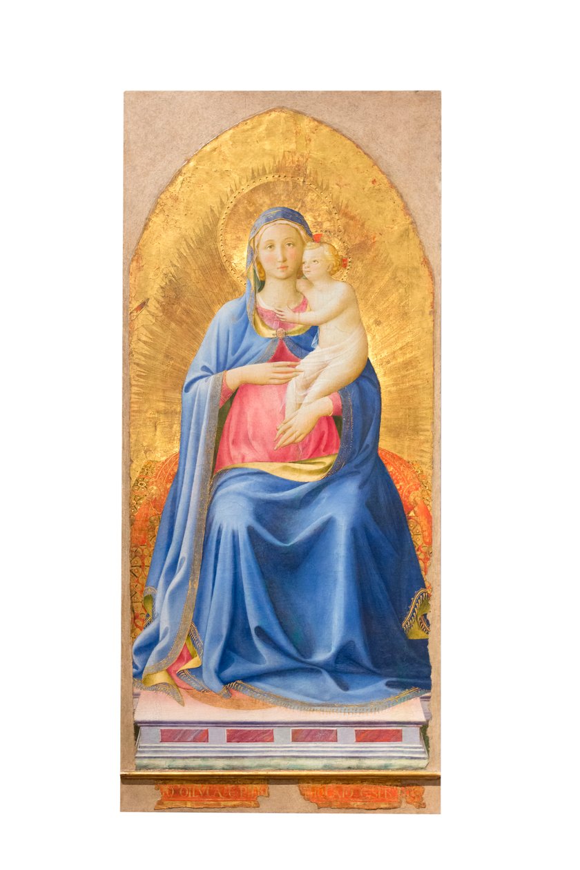 Madonna and Child enthroned by Fra (c.1387 1455) Angelico