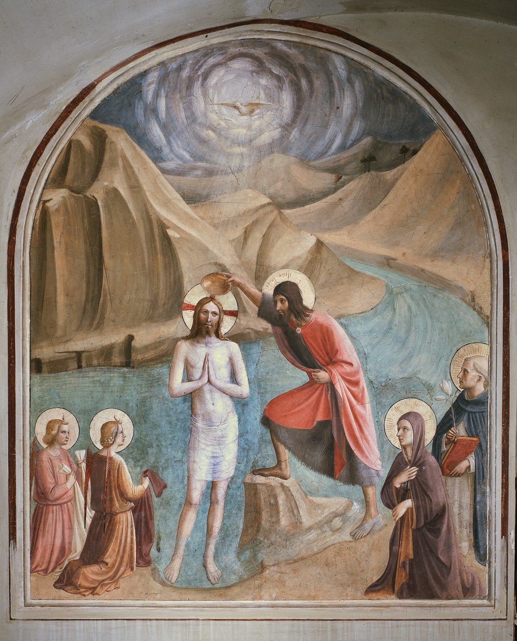 Baptism of Christ by Fra  Angelico