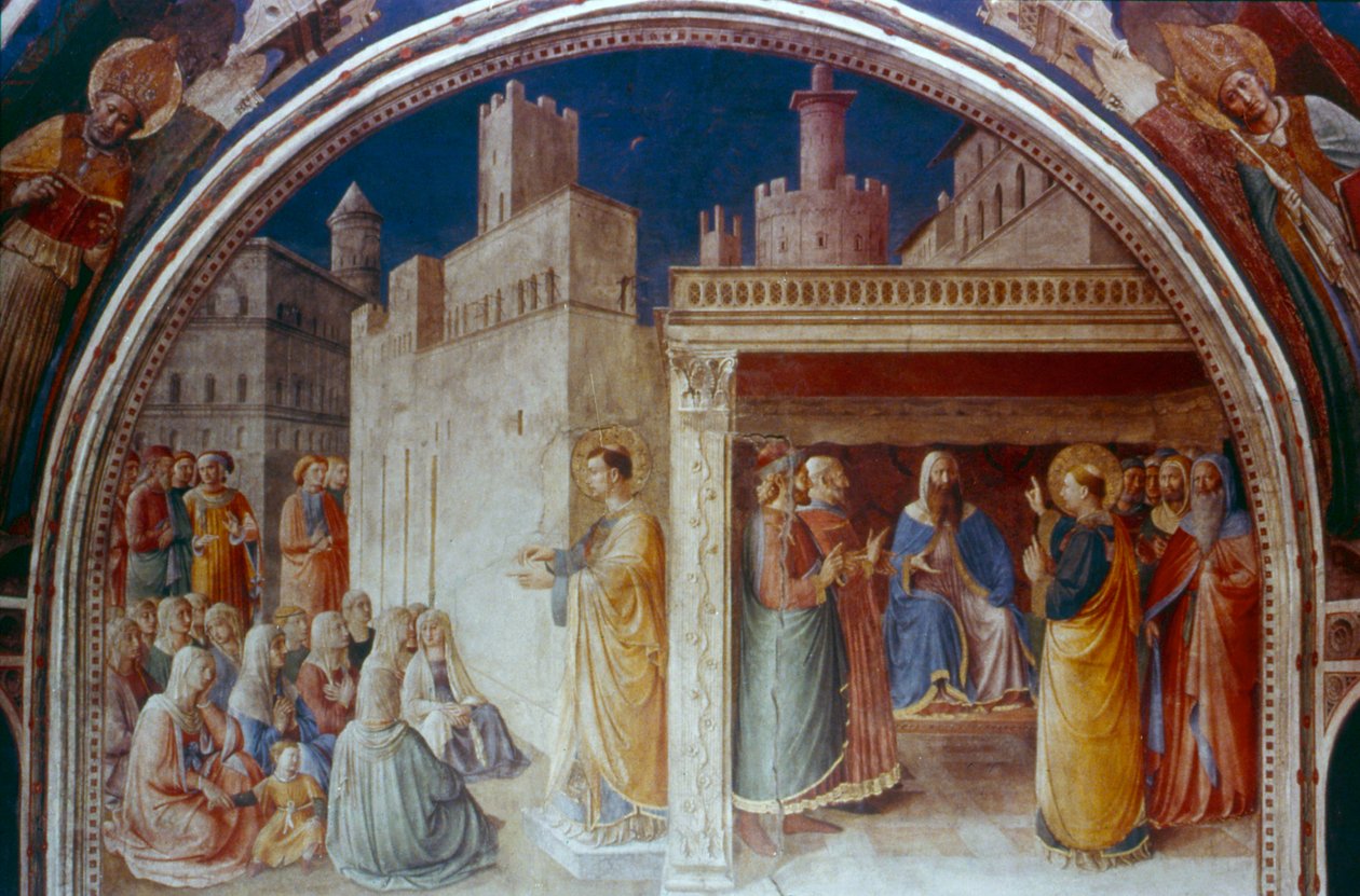 St Stephen Preaching by Fra Angelico