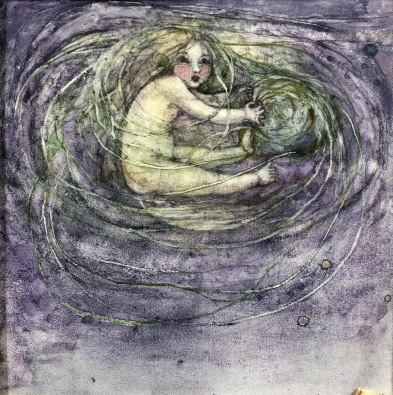 Child in a Rose Bowl by Frances McNair