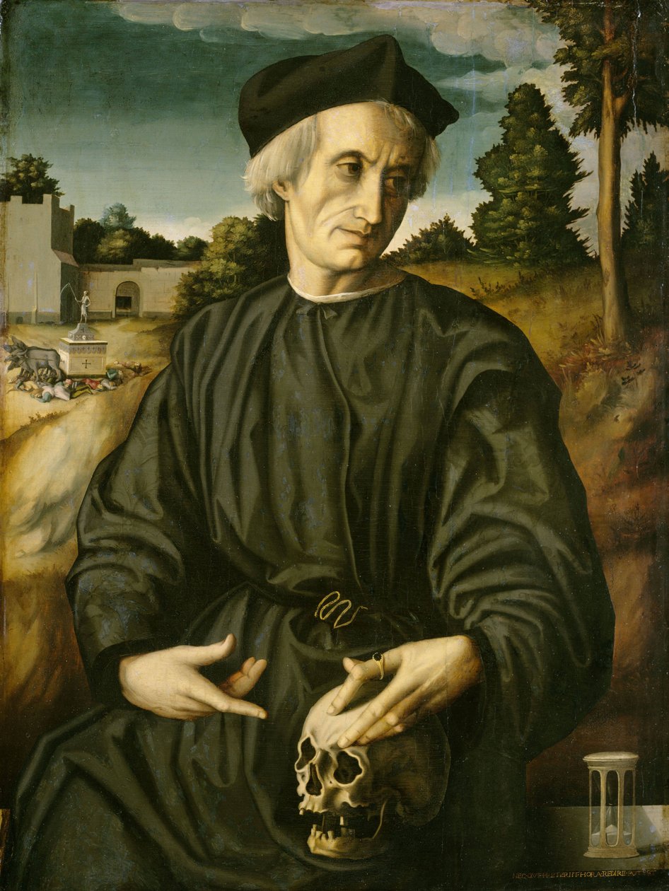 Portrait of Pope Adrian VI as Priest by Francesco Ubertini Bacchiacca