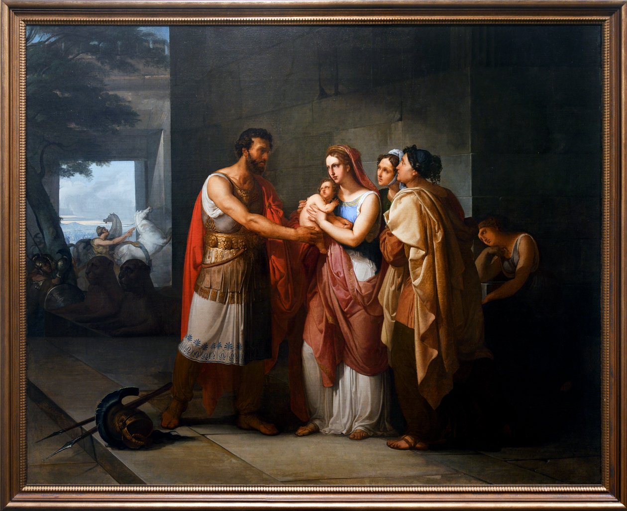 Hector Greets Andromache and Astyanax by Francesco Hayez