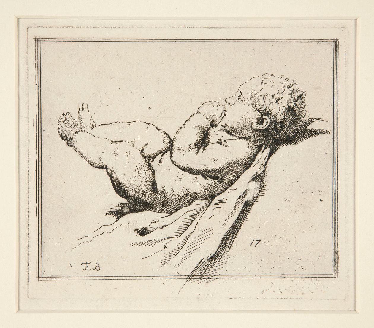 Naked Infant by Francesco Bartolozzi