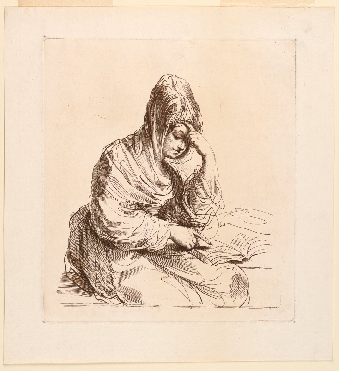 Woman Studying by Francesco Bartolozzi