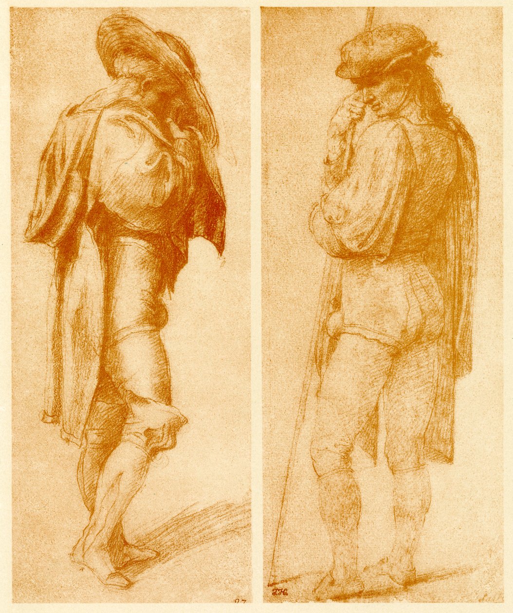 Study on the two Joseph pictures by Francesco Ubertini Bacchiacca