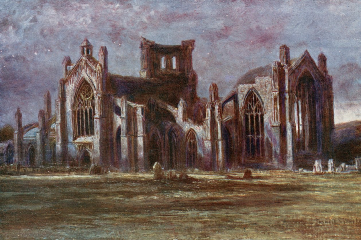 Melrose Abbey by Francis S. Walker