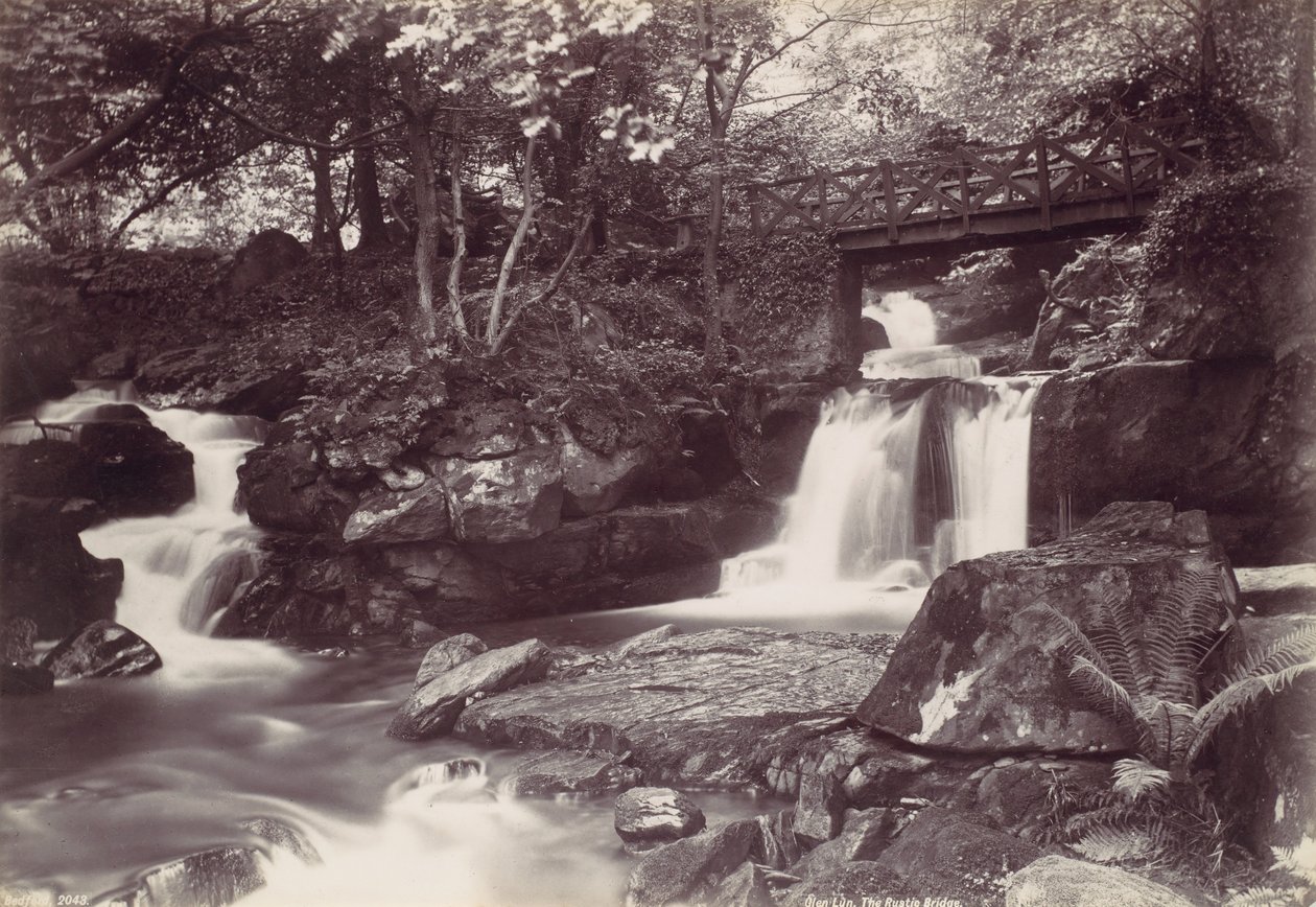 Glen Lun. The Rustic Bridge, 1870s by Francis Bedford