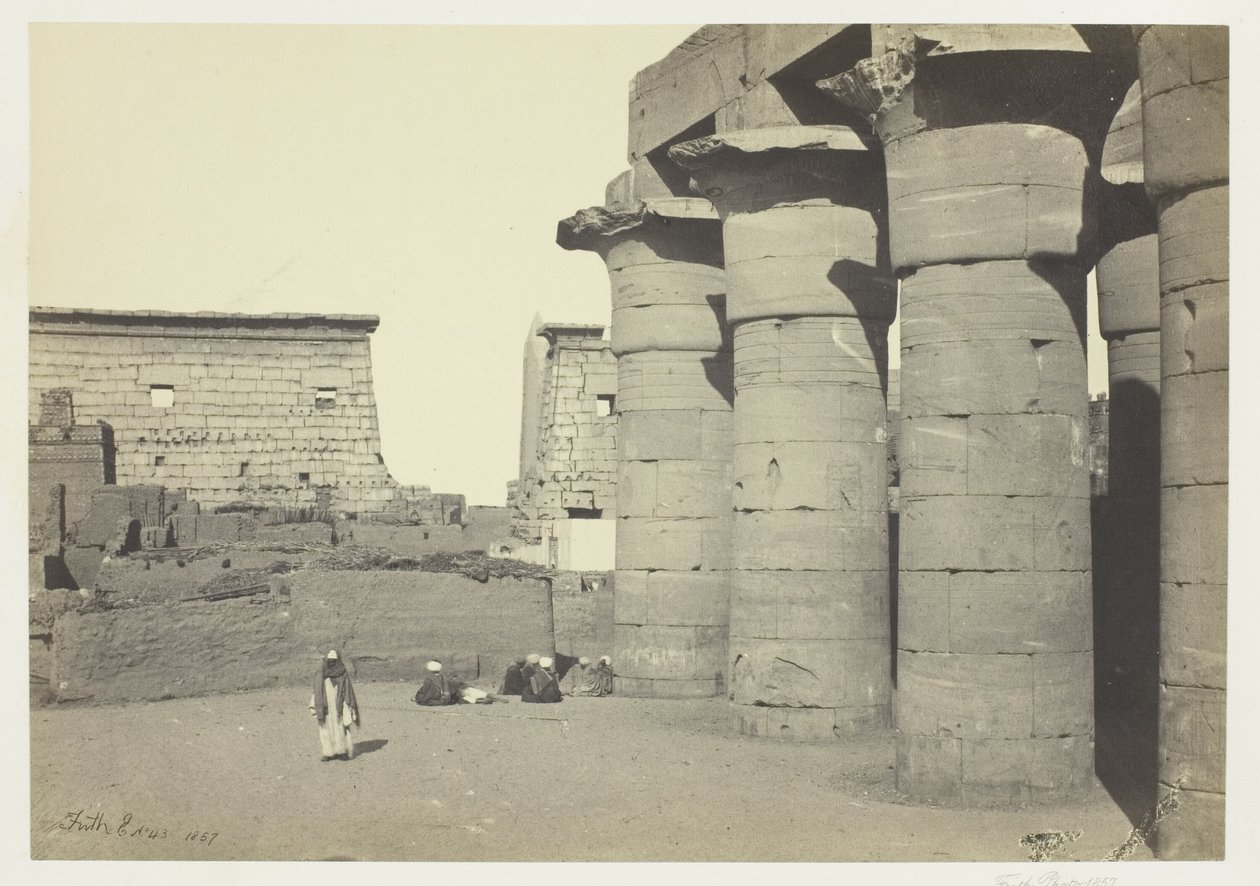 View at Luxor by Francis Frith