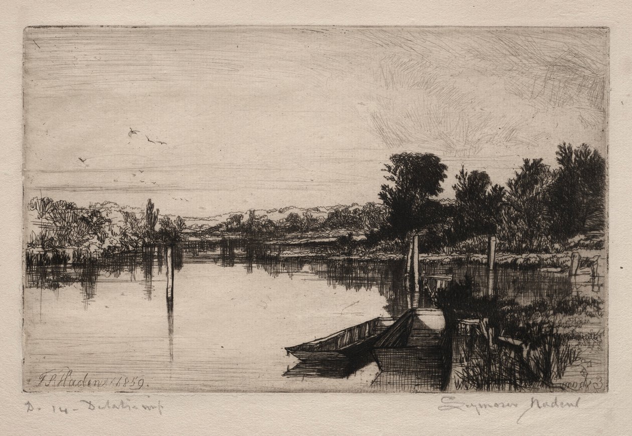 Egham, 1859 by Francis Seymour Haden