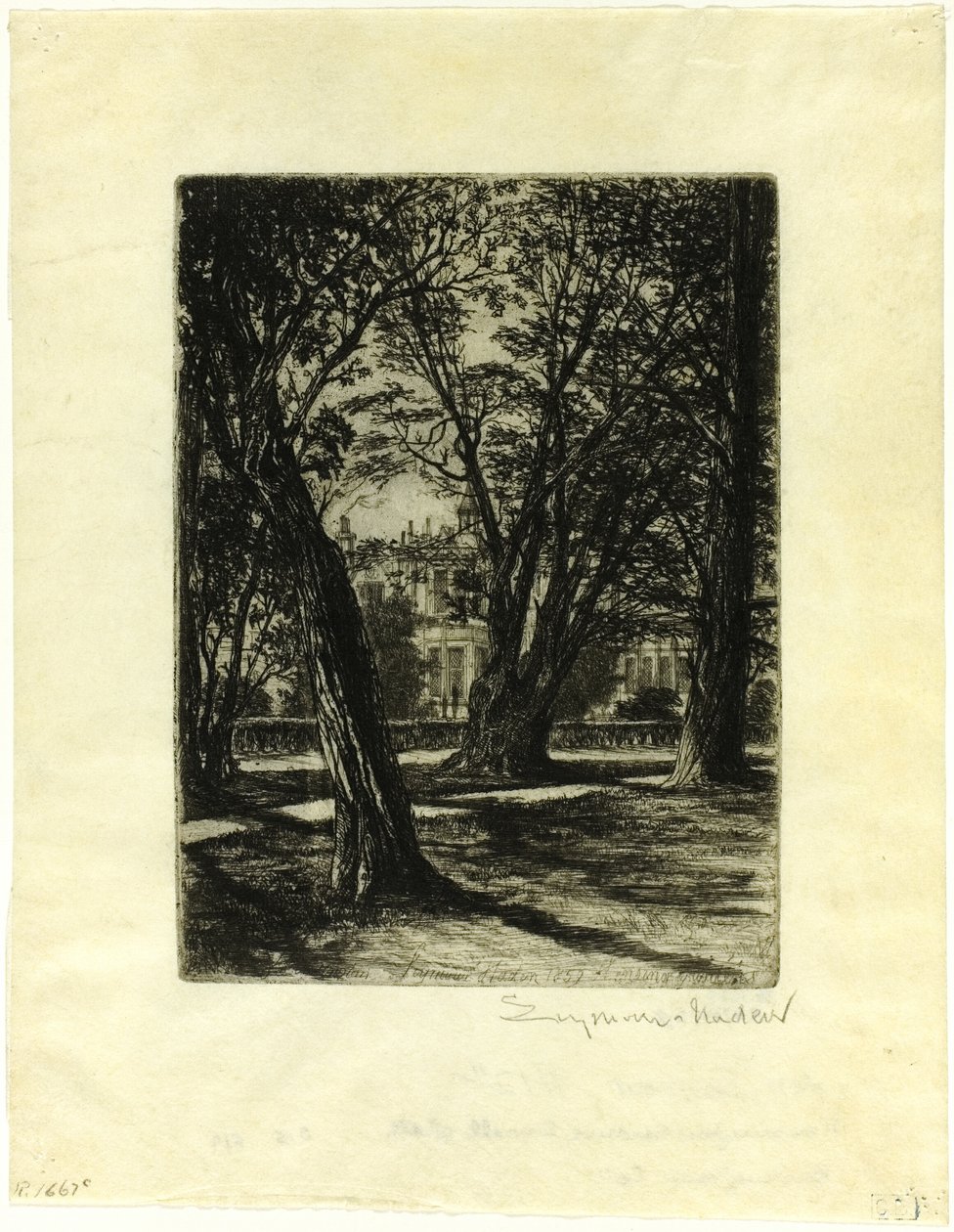 Kensington Gardens, No. I (small plate) by Francis Seymour Haden