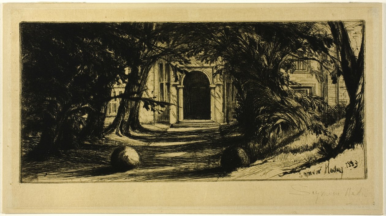 Mytton Hall by Francis Seymour Haden