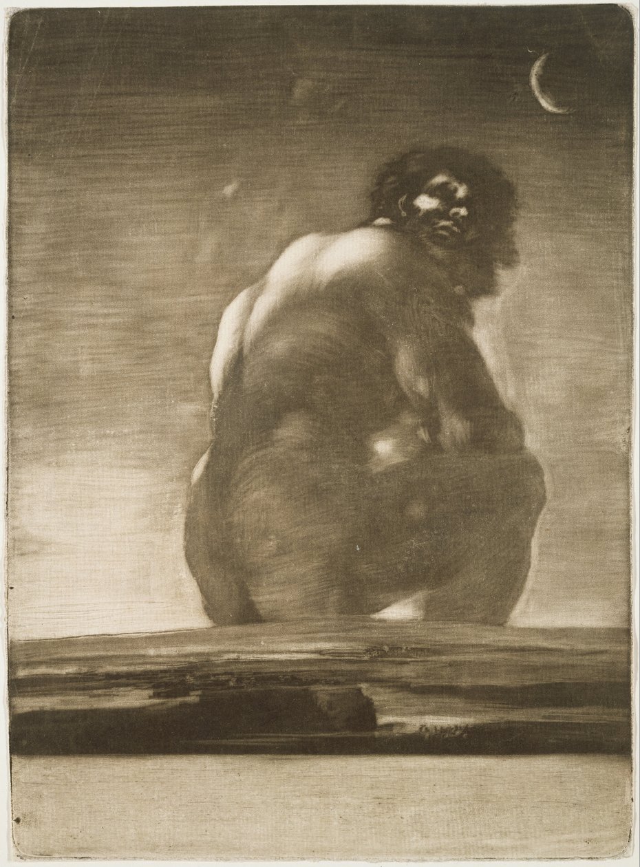 Seated Giant by Francisco de Goya
