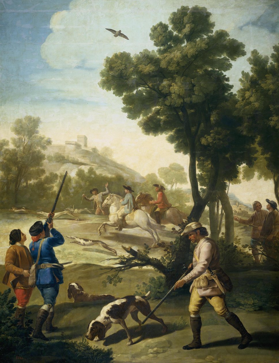 The Quail Shoot by Francisco de Goya