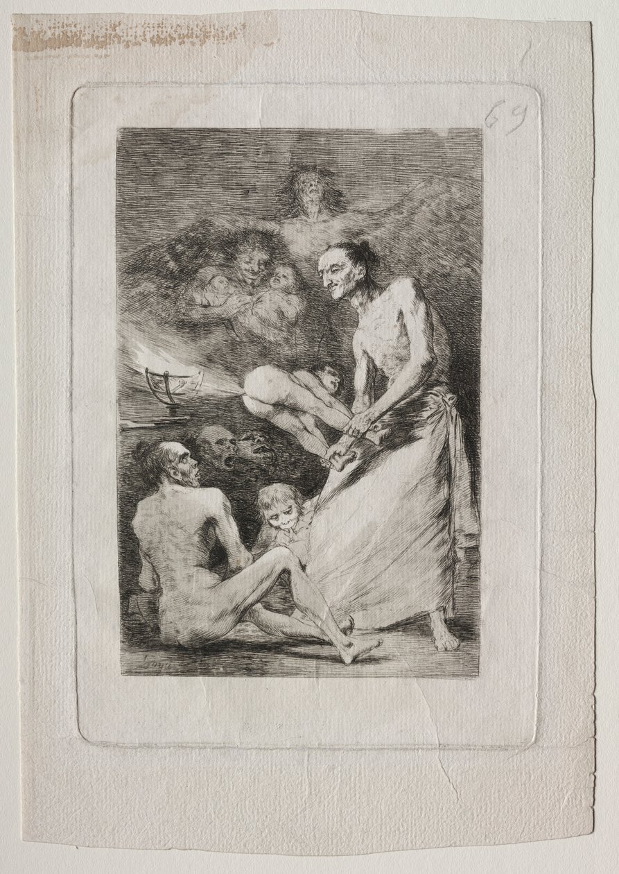 Caprichos: Blow by Francisco de Goya