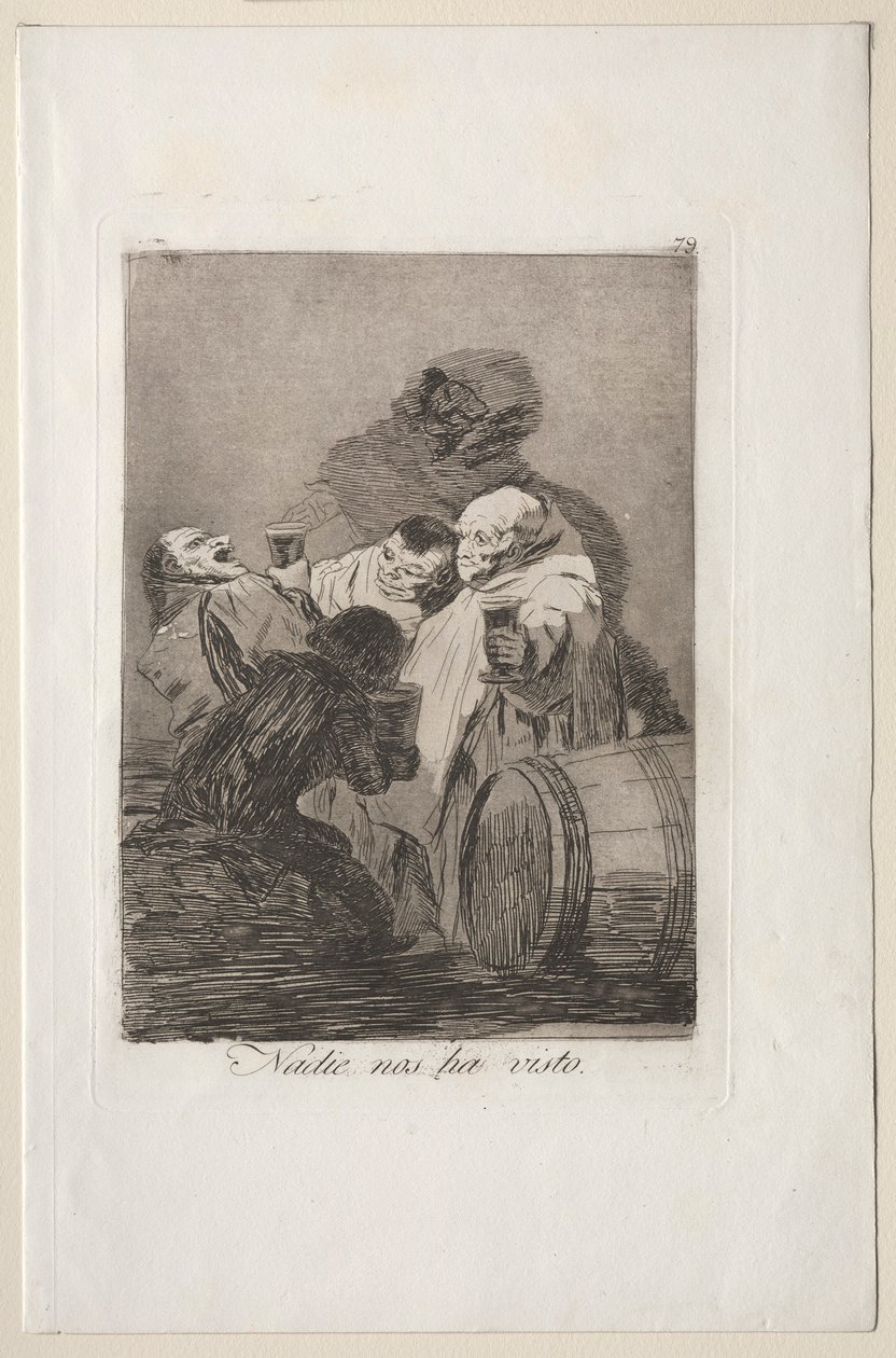 Caprichos: No One Has Seen Us by Francisco de Goya